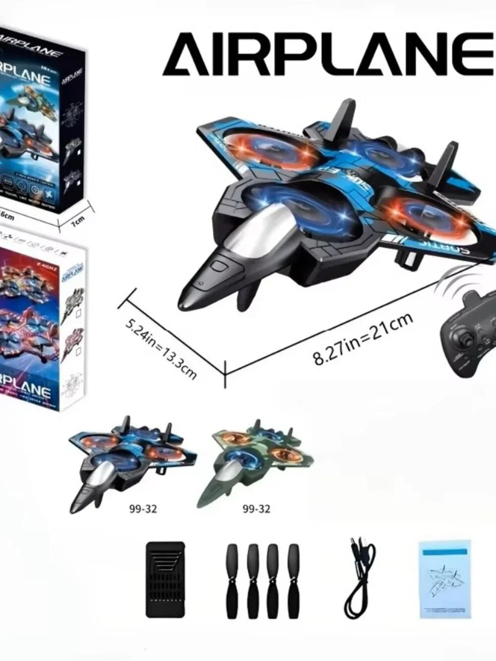 Remote Control Fighter Kids Flying Helicopter RC Hobby Jet Plane 2.4G Airplane